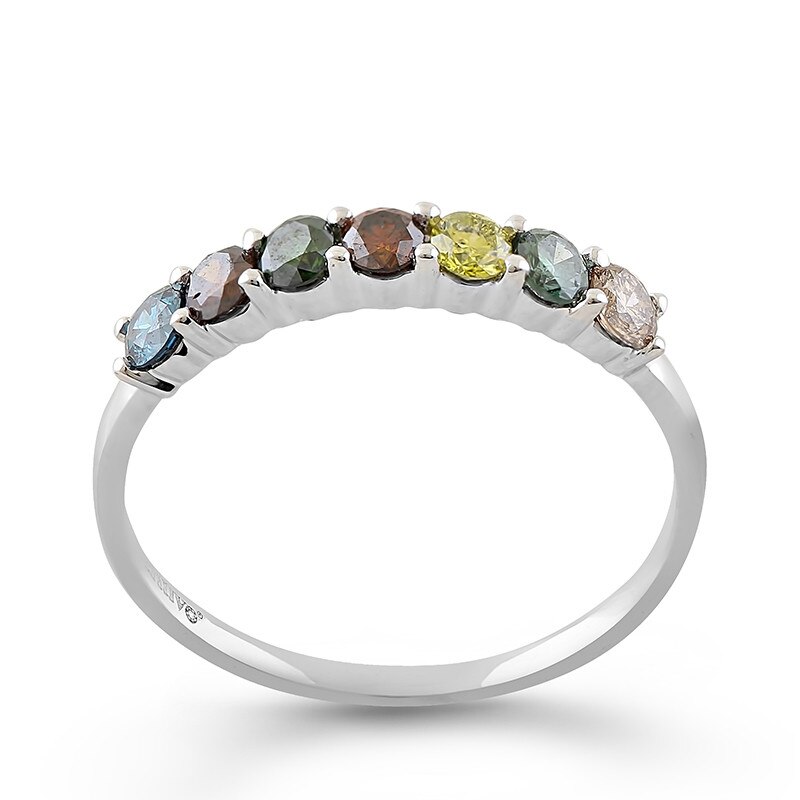 Inel Deruvo Aur 18k Diamante Multicolore, 52 R31858-W