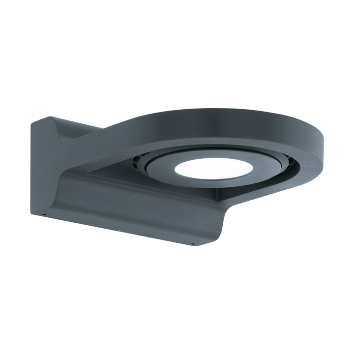 Aplica exterior Roales, EGLO, LED, 3.2W, 210 lm, lumina calda, 3000K, aluminiu turnat, antracit, IP44