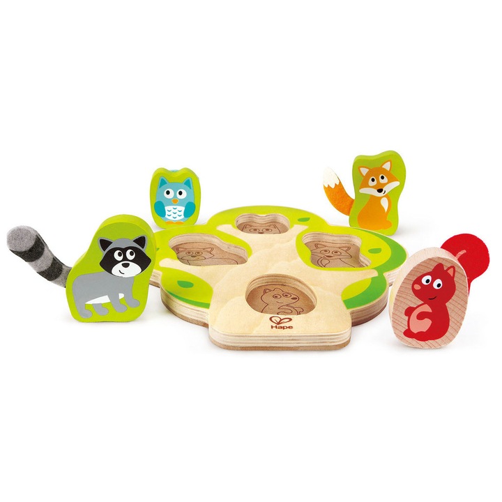 Дървен пъзел HAPE Кой е на дървото