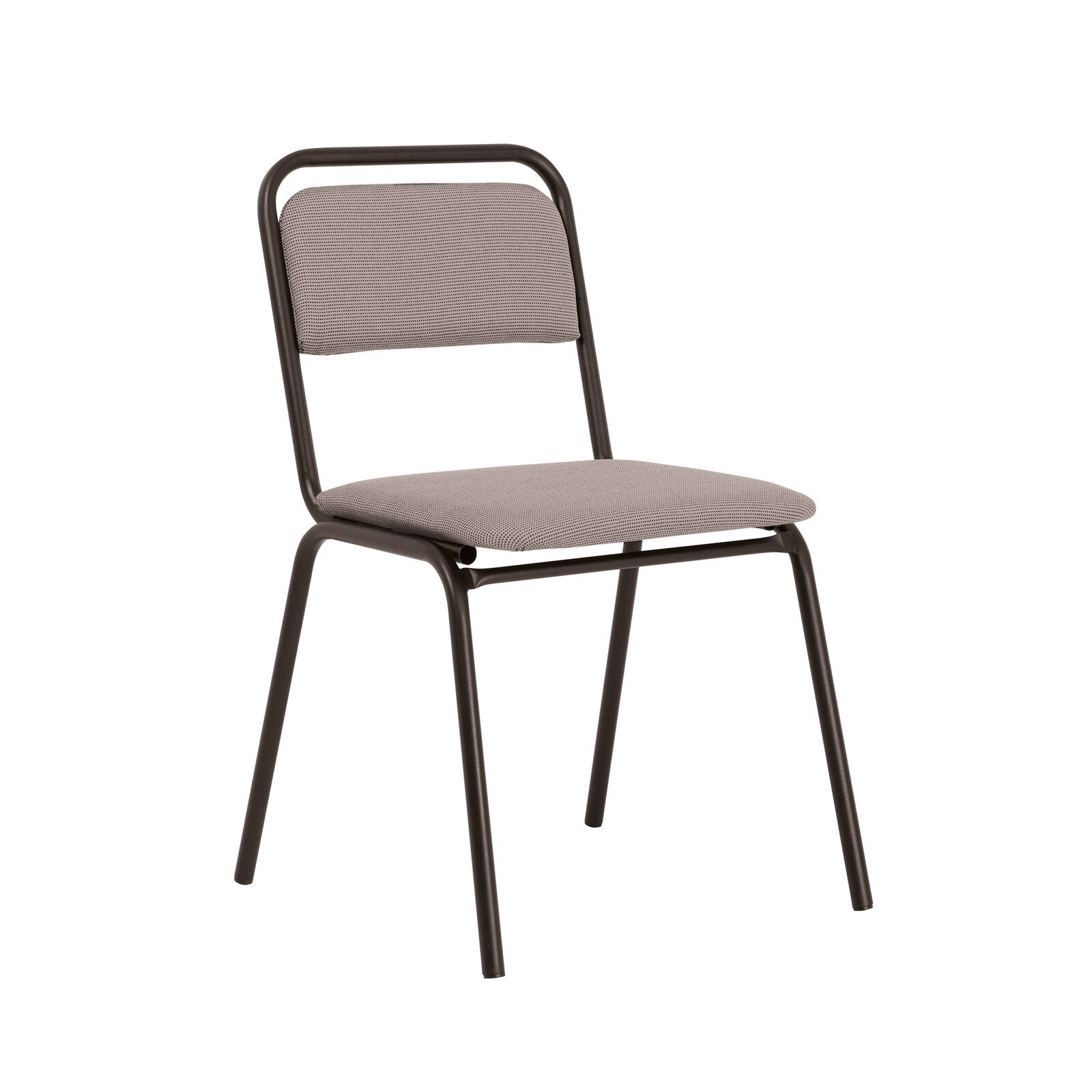 Scaun vizitator VISITOR, Gri-negru stofa cagliari