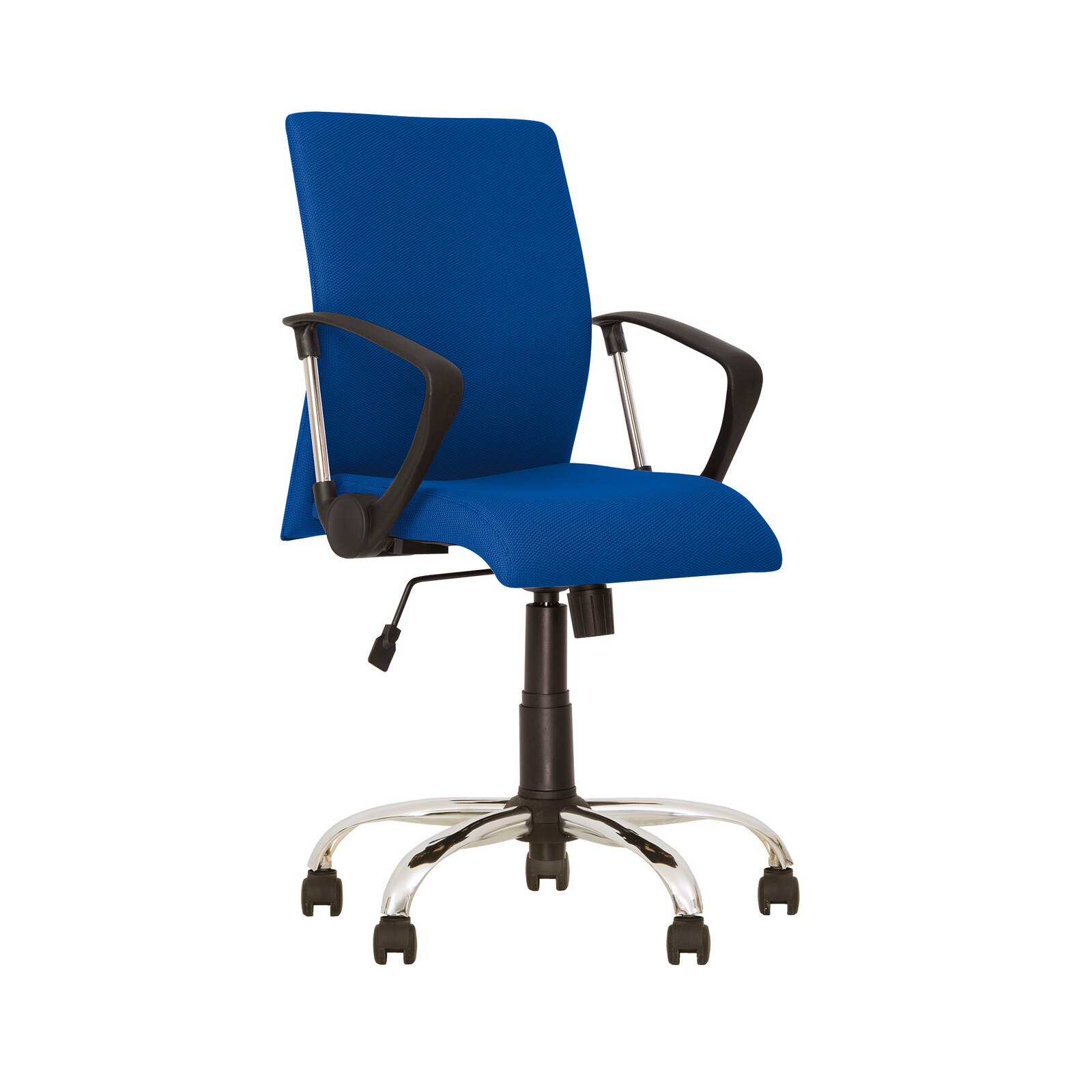 Scaun de birou NEO NEW GTP CHROME, Albastru stofa lusso