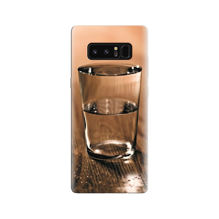 Силиконов кейс съвместим с Samsung Galaxy Note 8 - модел Water Glass Backgrounds Hq