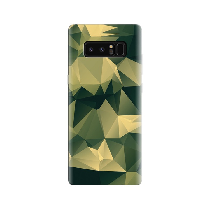 Husa din silicon compatibila cu Samsung Galaxy Note 8 - model Polygon Camo