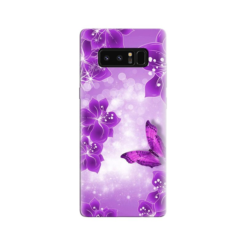 Husa Samsung Note 8 Purple Butterfly