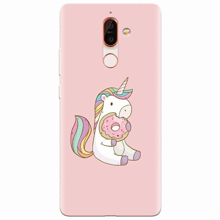 Husa silicon pentru Nokia 7 Plus, Unicorn Donuts