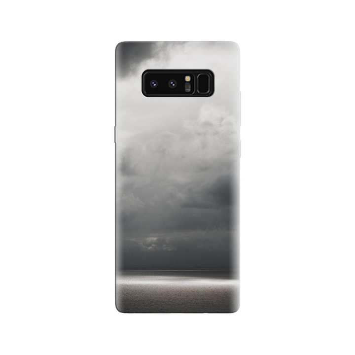 Силиконов капак, съвместим с модел Samsung Galaxy Note 8 - Water Clouds Grey