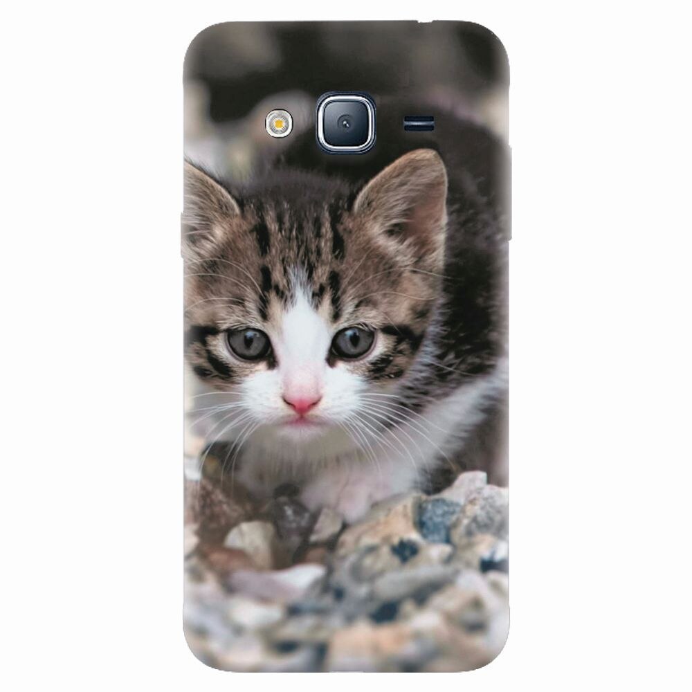 Husa silicon pentru Samsung Galaxy J7 2015, Animal Cat