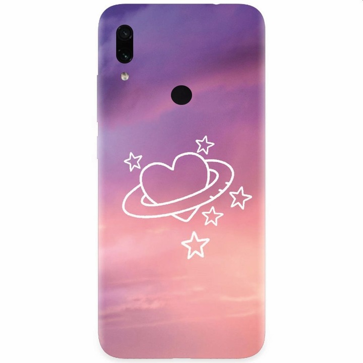 Силиконов кейс за Xiaomi Redmi Note 7, Galaxy Heart