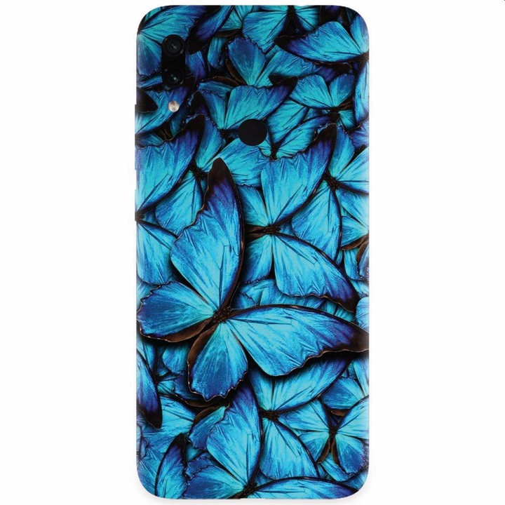Силиконов кейс за Xiaomi Redmi Note 7, Blue Butterfly 101