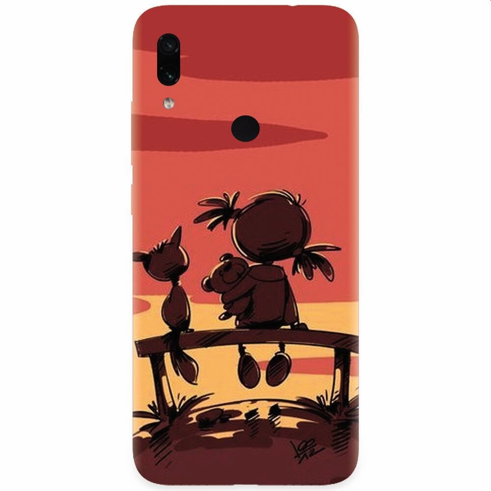 Husa silicon pentru Xiaomi Redmi Note 7, Lovely Sunsets