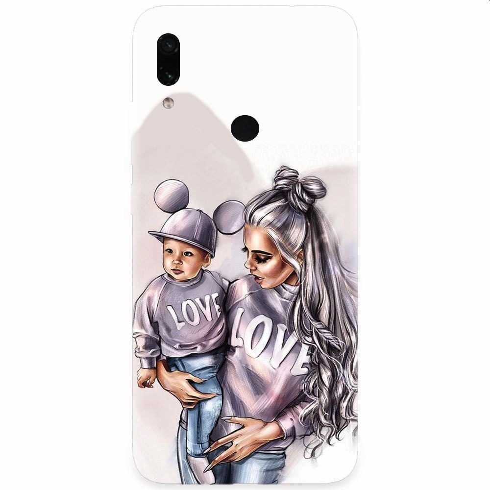 Husa silicon pentru Xiaomi Redmi Note 7, Mommy Love