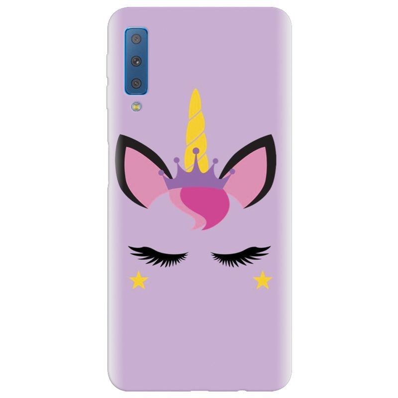 Husa silicon pentru Samsung Galaxy A7 2018, Unicorn Shine