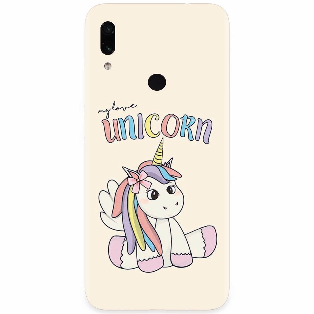 Husa silicon pentru Xiaomi Redmi Note 7, My Love Unicorn