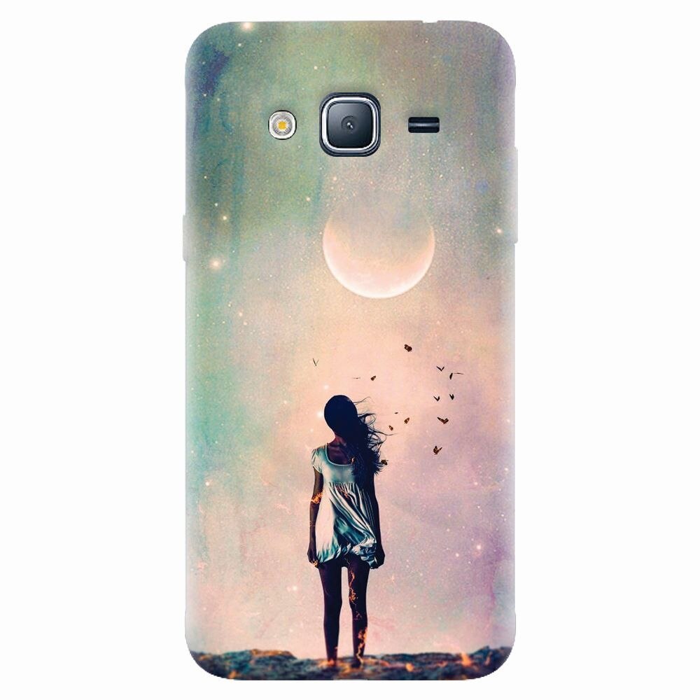 Husa silicon pentru Samsung Galaxy J7 2015, Alone Woman Cgi Hd K