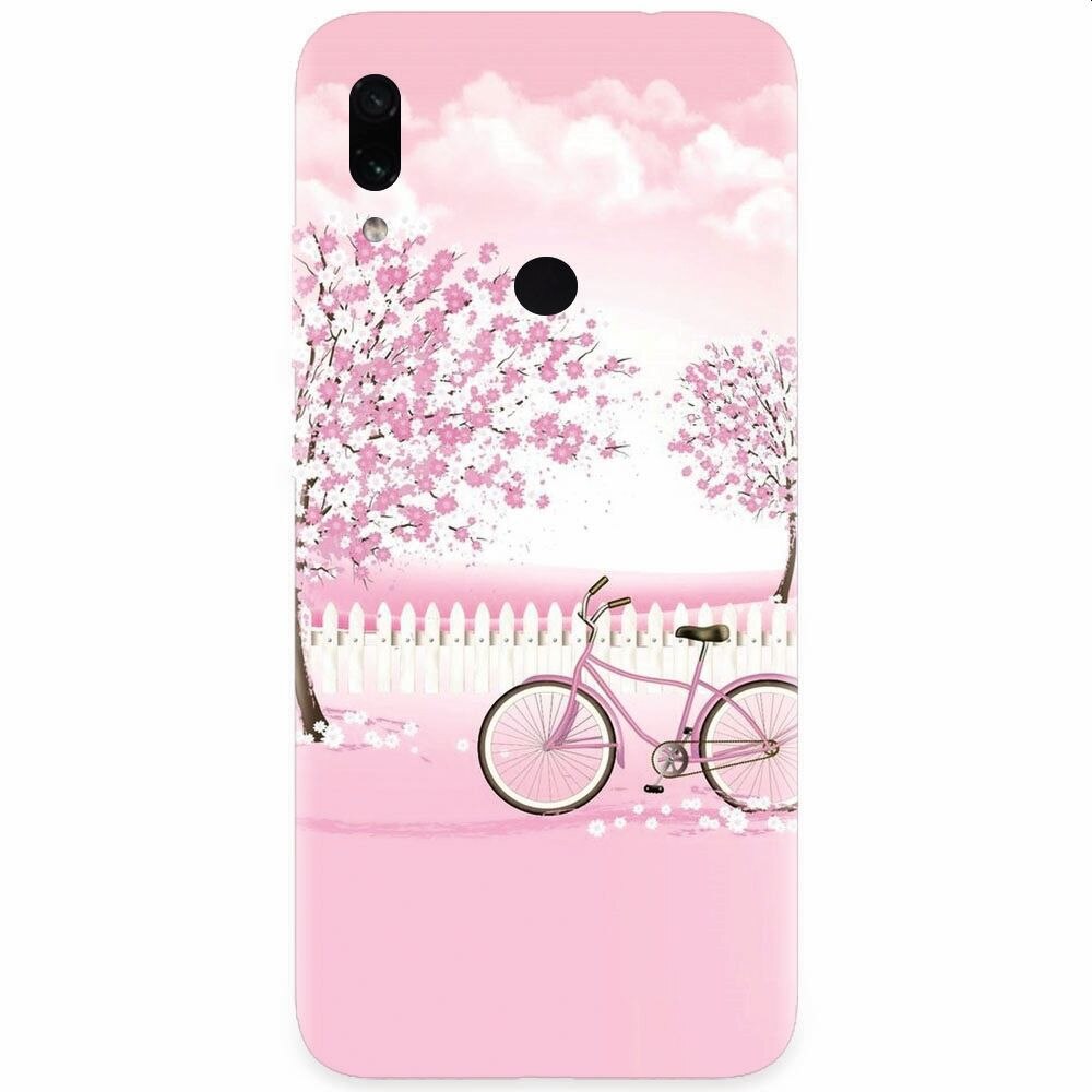 Husa silicon pentru Xiaomi Redmi Note 7, Pink Spring