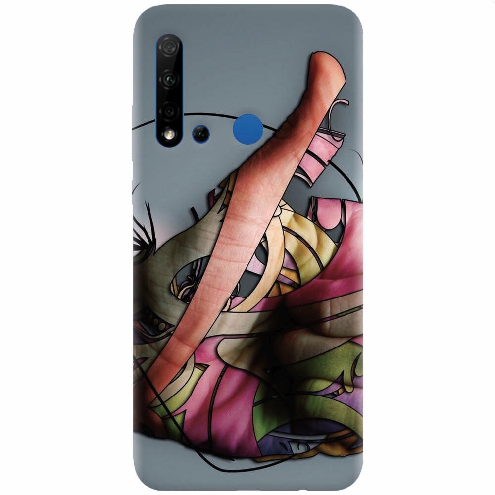 Husa silicon pentru Huawei P20 Lite (2019), Abstract Minimalistic Hands