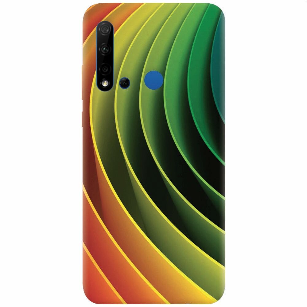 Husa silicon pentru Huawei P20 Lite (2019), 3D Multicolor Abstract Lines