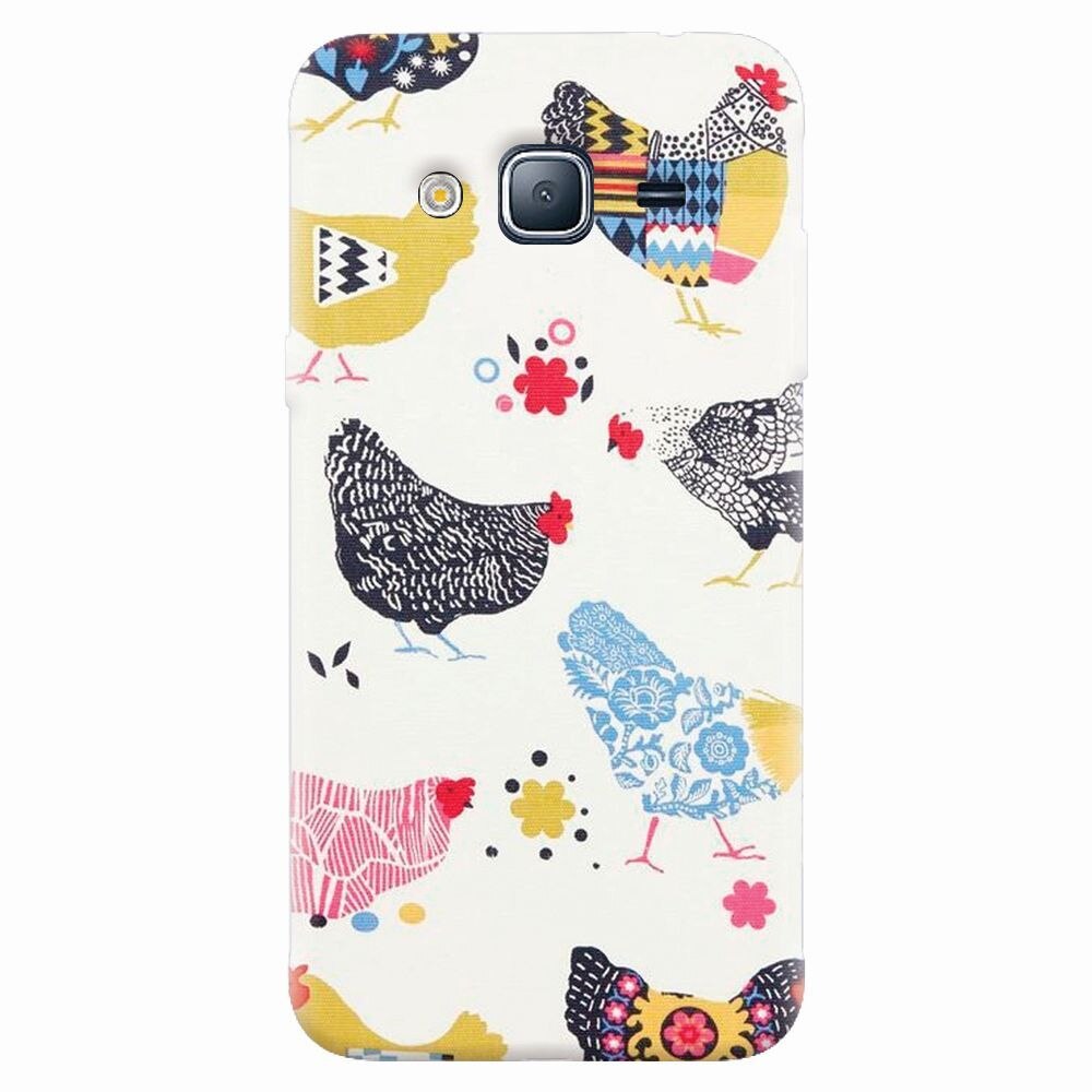 Husa silicon pentru Samsung Galaxy J5 2015, Chickens