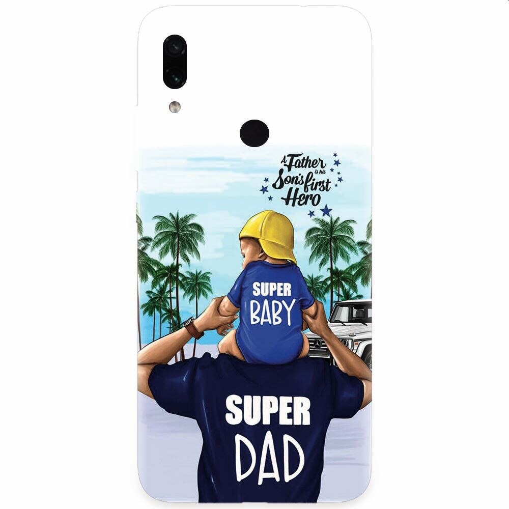 Husa silicon pentru Xiaomi Redmi Note 7, Super Dad