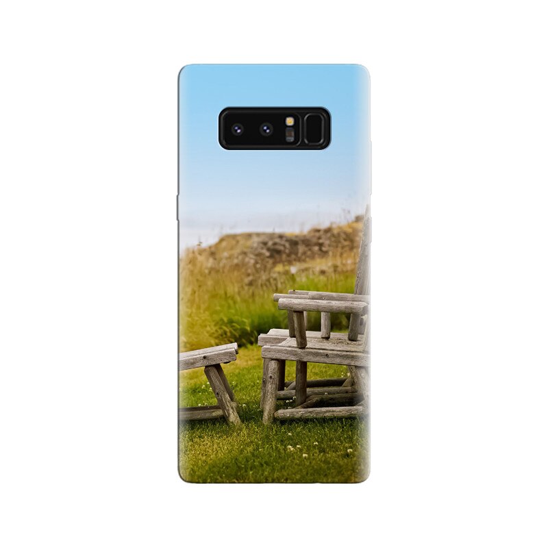 Husa Samsung Note 8 Wood Chairs Green Hillside