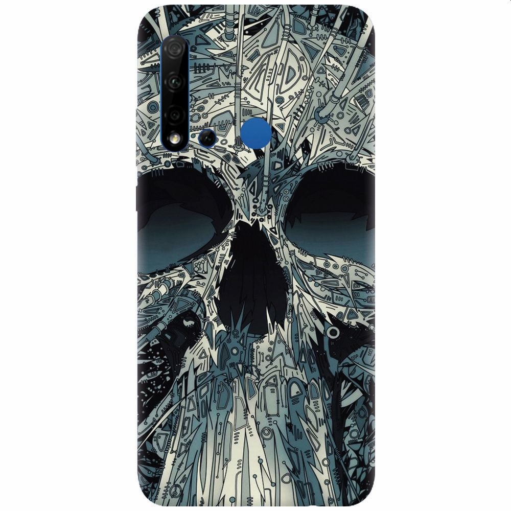 Husa silicon pentru Huawei P20 Lite (2019), Abstract Skull Artwork Illustration