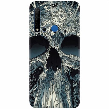 Husa silicon pentru Huawei P20 Lite (2019), Abstract Skull Artwork Illustration Husa silicon pentru Huawei P20 Lite (2019), Abstract Skull Artwork Illustration