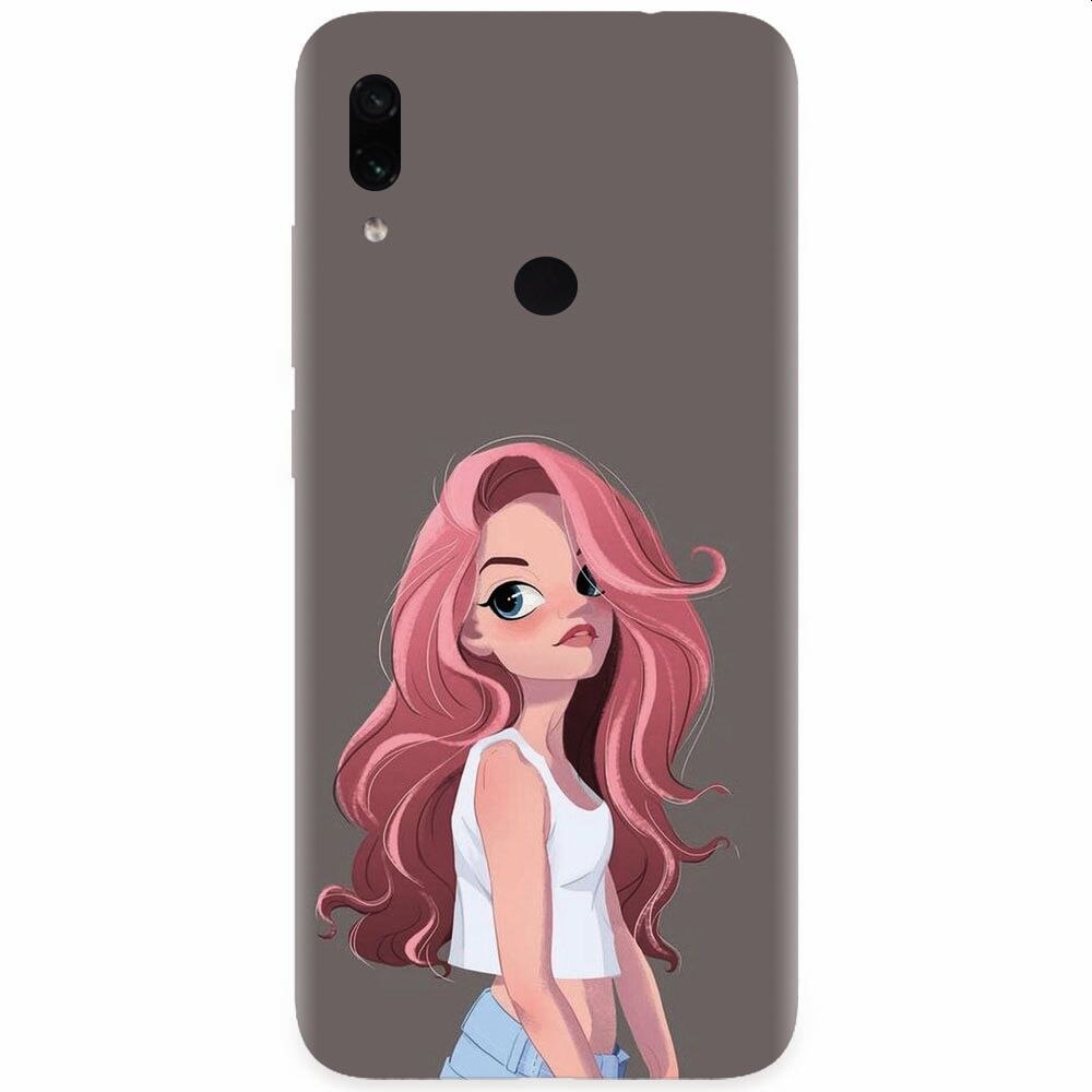 Husa silicon pentru Xiaomi Redmi Note 7, Cute Girl