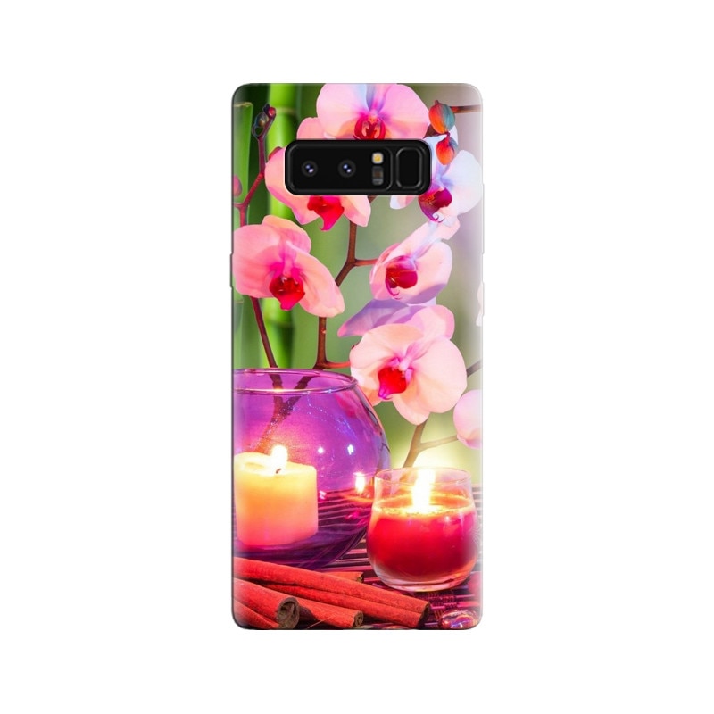 Husa Samsung Note 8 White Flower Phone 002