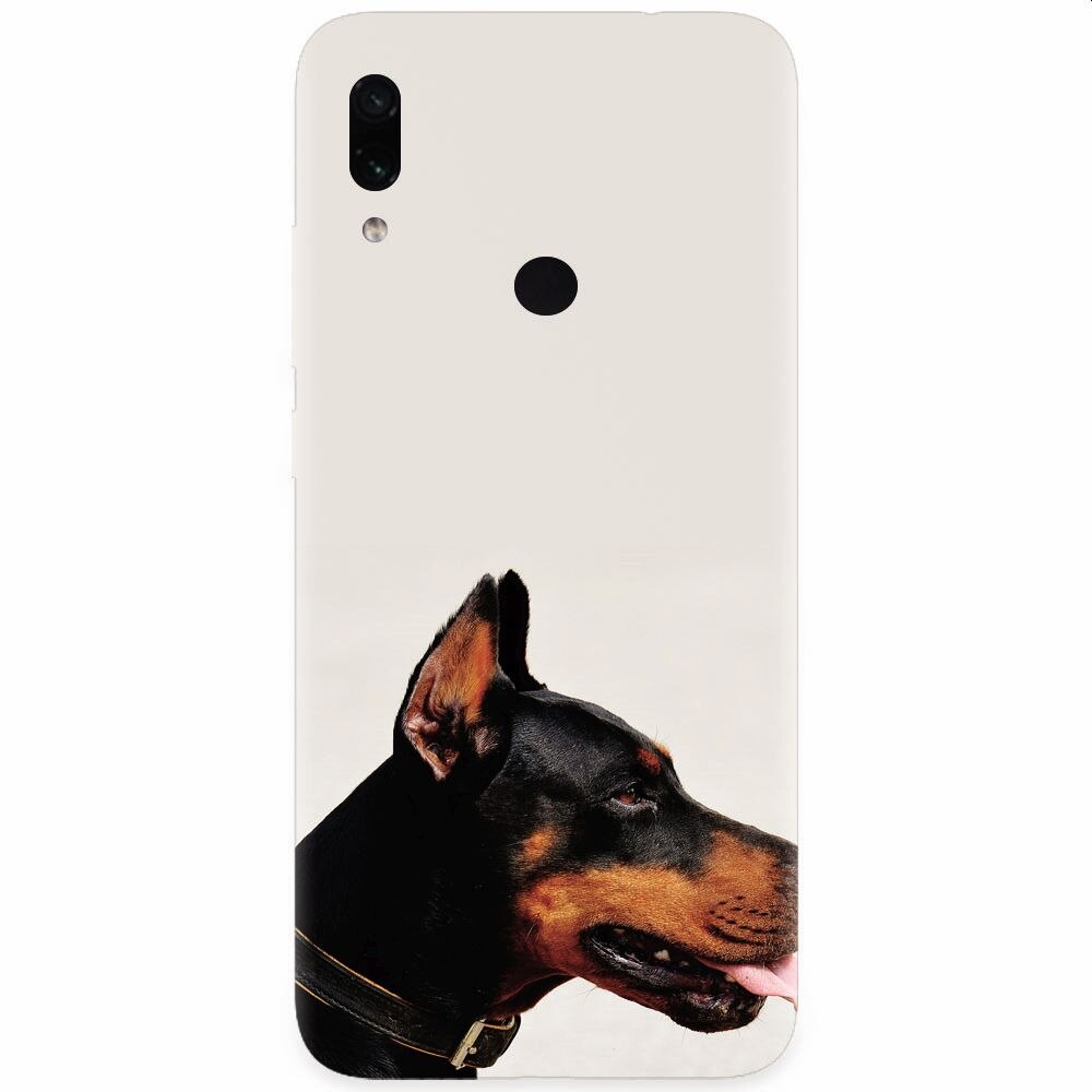 Husa silicon pentru Xiaomi Redmi Note 7, Doberman