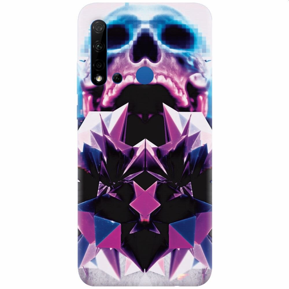 Husa silicon pentru Huawei P20 Lite (2019), Abstract Framed Skull