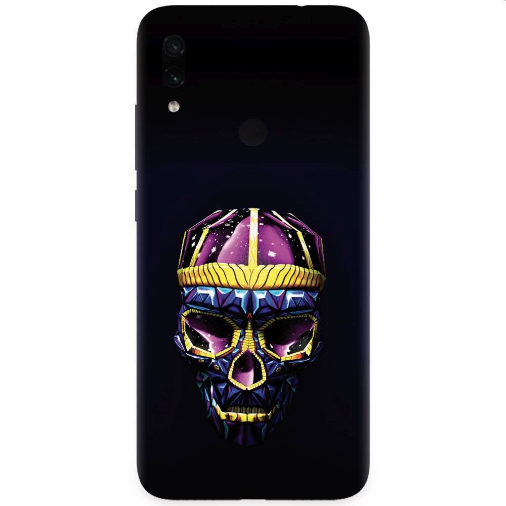 Husa silicon pentru Xiaomi Redmi Note 7, Colorfull Skull