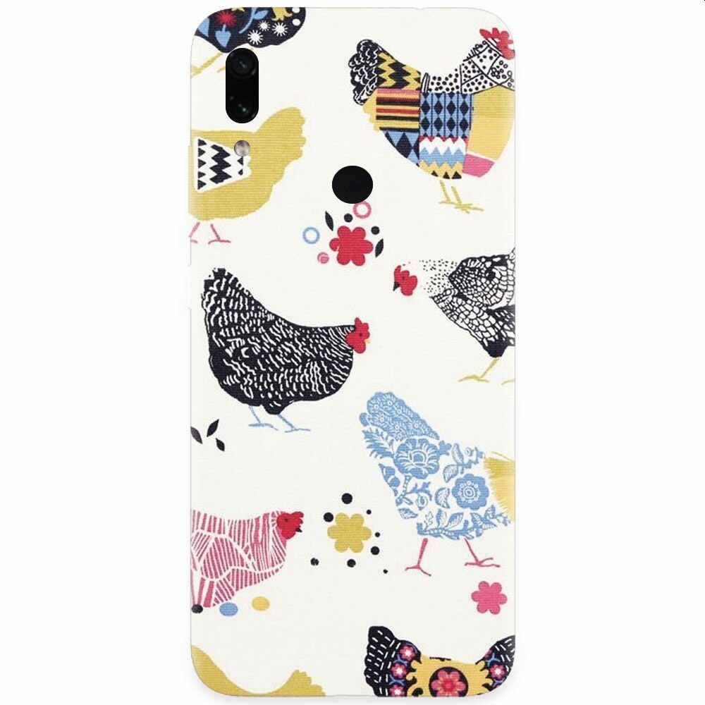 Husa silicon pentru Xiaomi Redmi Note 7, Chickens