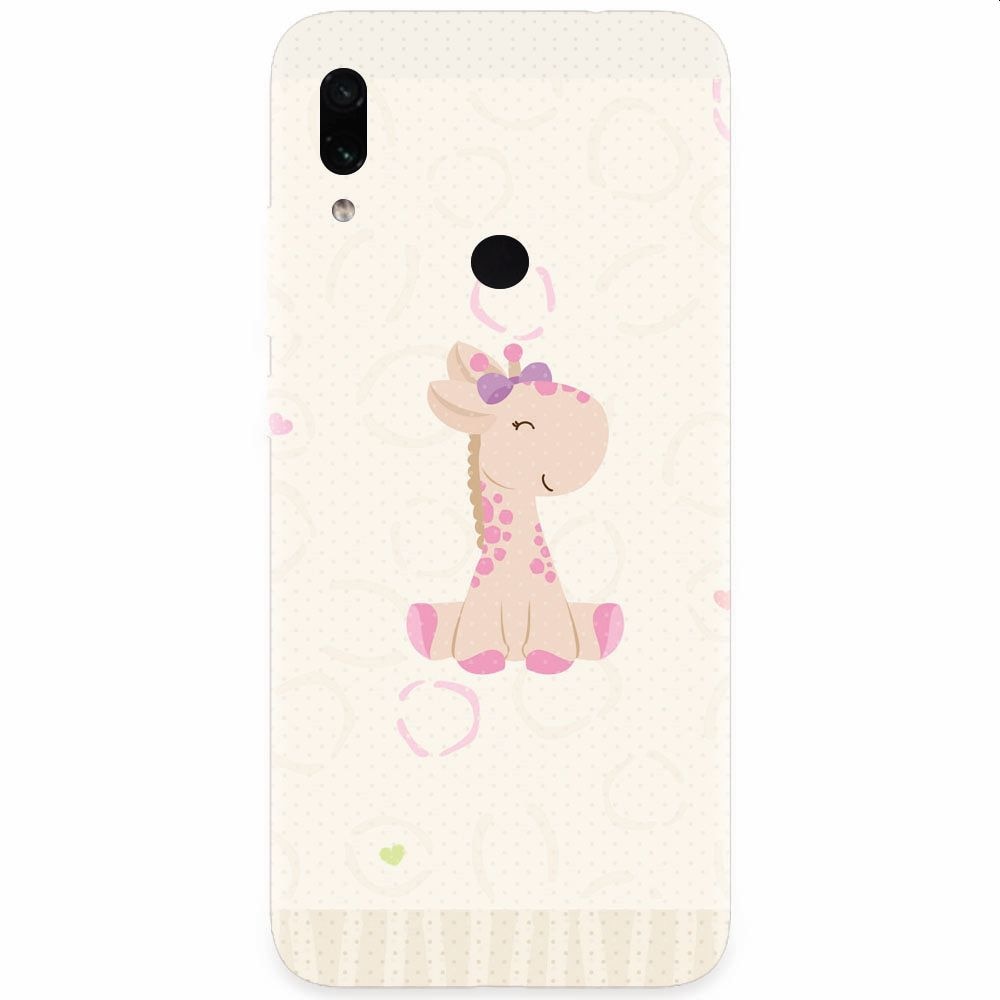 Husa silicon pentru Xiaomi Redmi Note 7, Giraffe Cute