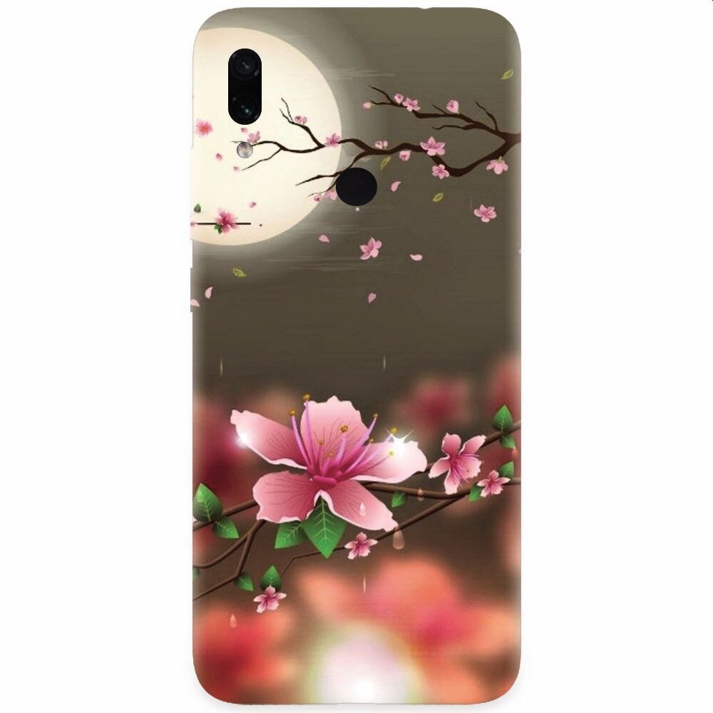 Husa silicon pentru Xiaomi Redmi Note 7, Flowers 101