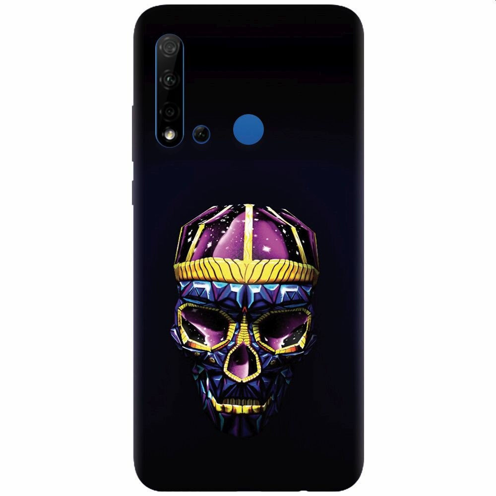 Husa silicon pentru Huawei P20 Lite (2019), Colorfull Skull
