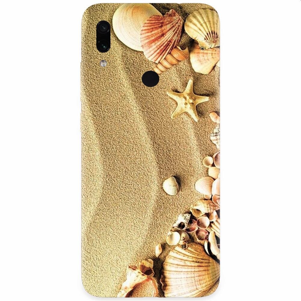 Husa silicon pentru Xiaomi Redmi Note 7, Beach Sand Gold