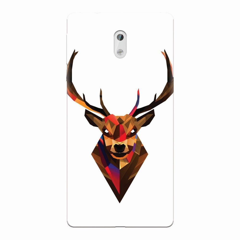 Husa silicon pentru Nokia 3, Geometric Tibetan Antelope