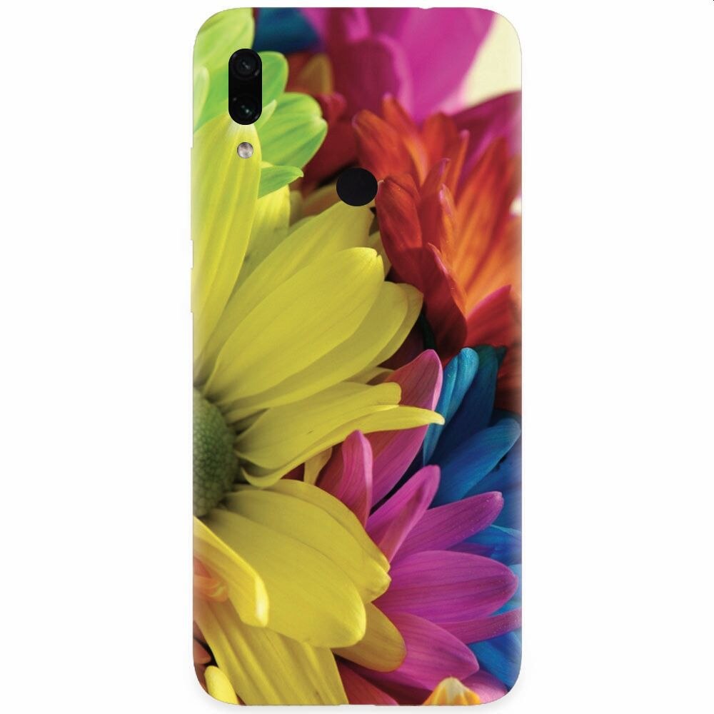 Husa silicon pentru Xiaomi Redmi Note 7, Flower