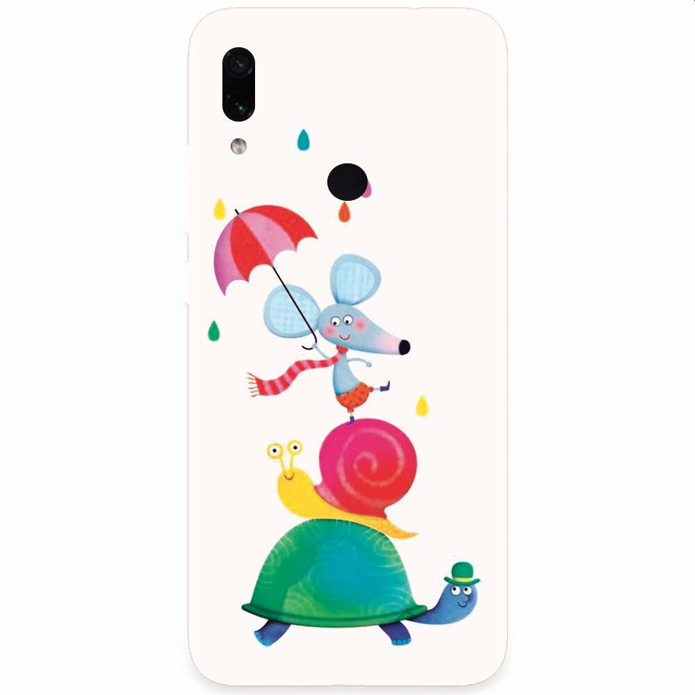 Husa silicon pentru Xiaomi Redmi Note 7, Happy Animals