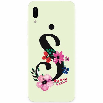 Husa silicon pentru Xiaomi Redmi Note 7, Litera S Husa silicon pentru Xiaomi Redmi Note 7, Litera S