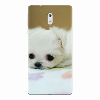 Husa silicon pentru Nokia 3, Puppies 001 Husa silicon pentru Nokia 3, Puppies 001