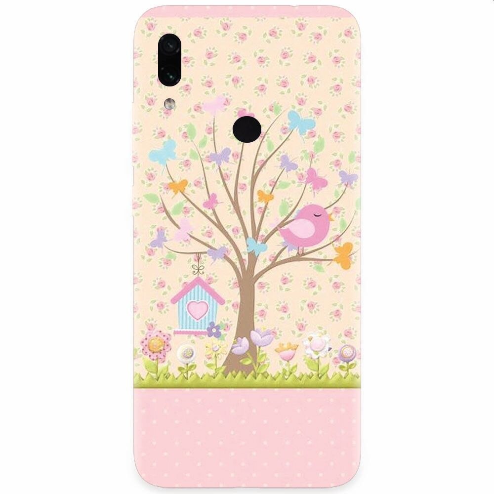 Husa silicon pentru Xiaomi Redmi Note 7, Cute Birdhouse