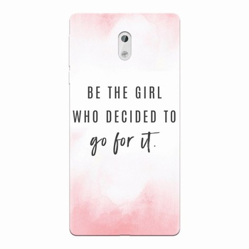 Husa silicon pentru Nokia 3, Quotes Pink Husa silicon pentru Nokia 3, Quotes Pink