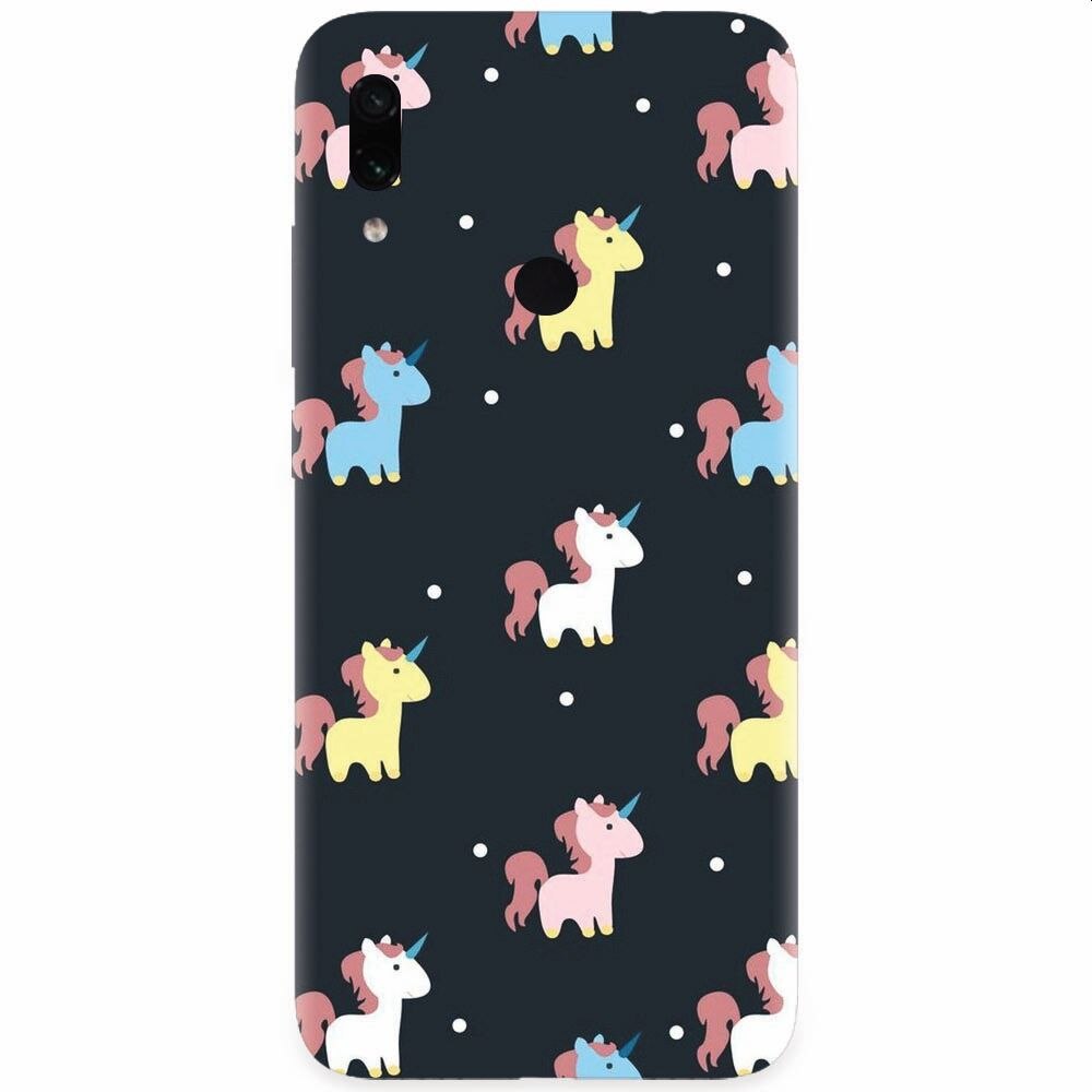 Husa silicon pentru Xiaomi Redmi Note 7, Unicorns