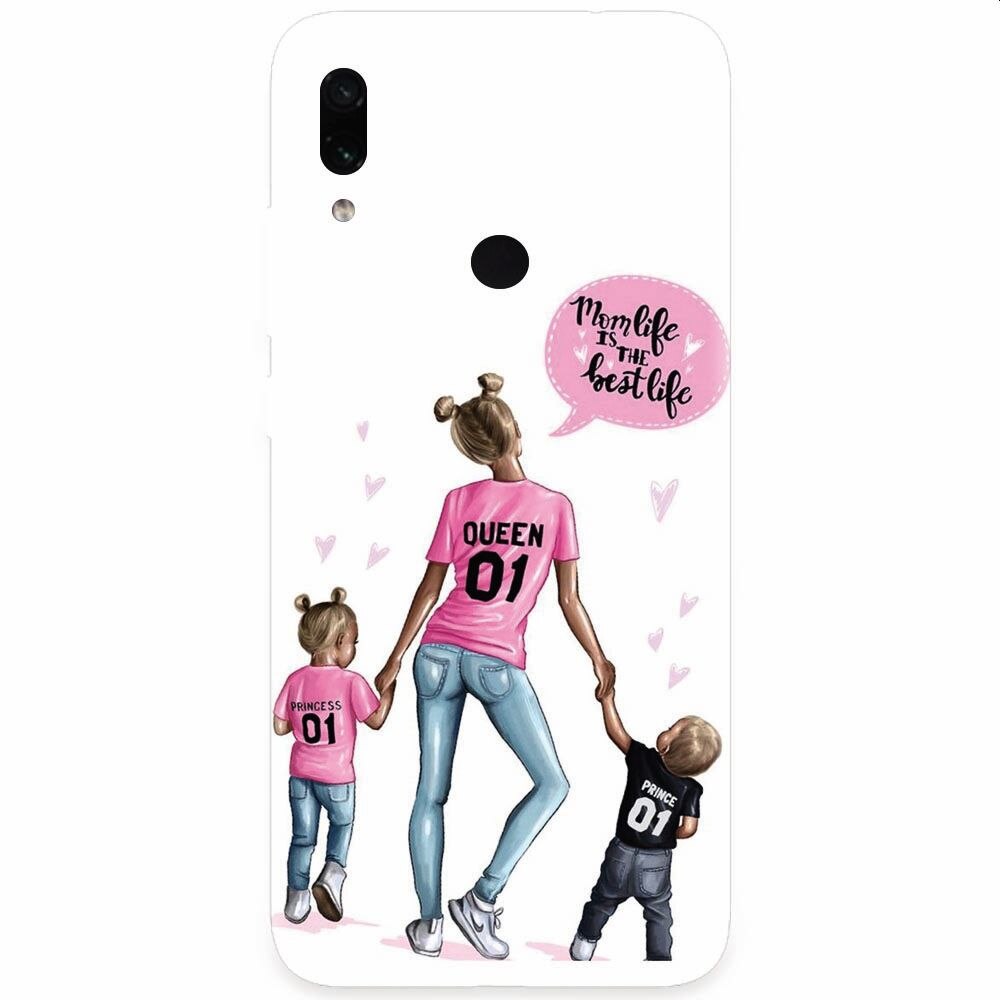 Husa silicon pentru Xiaomi Redmi Note 7, Mom Life