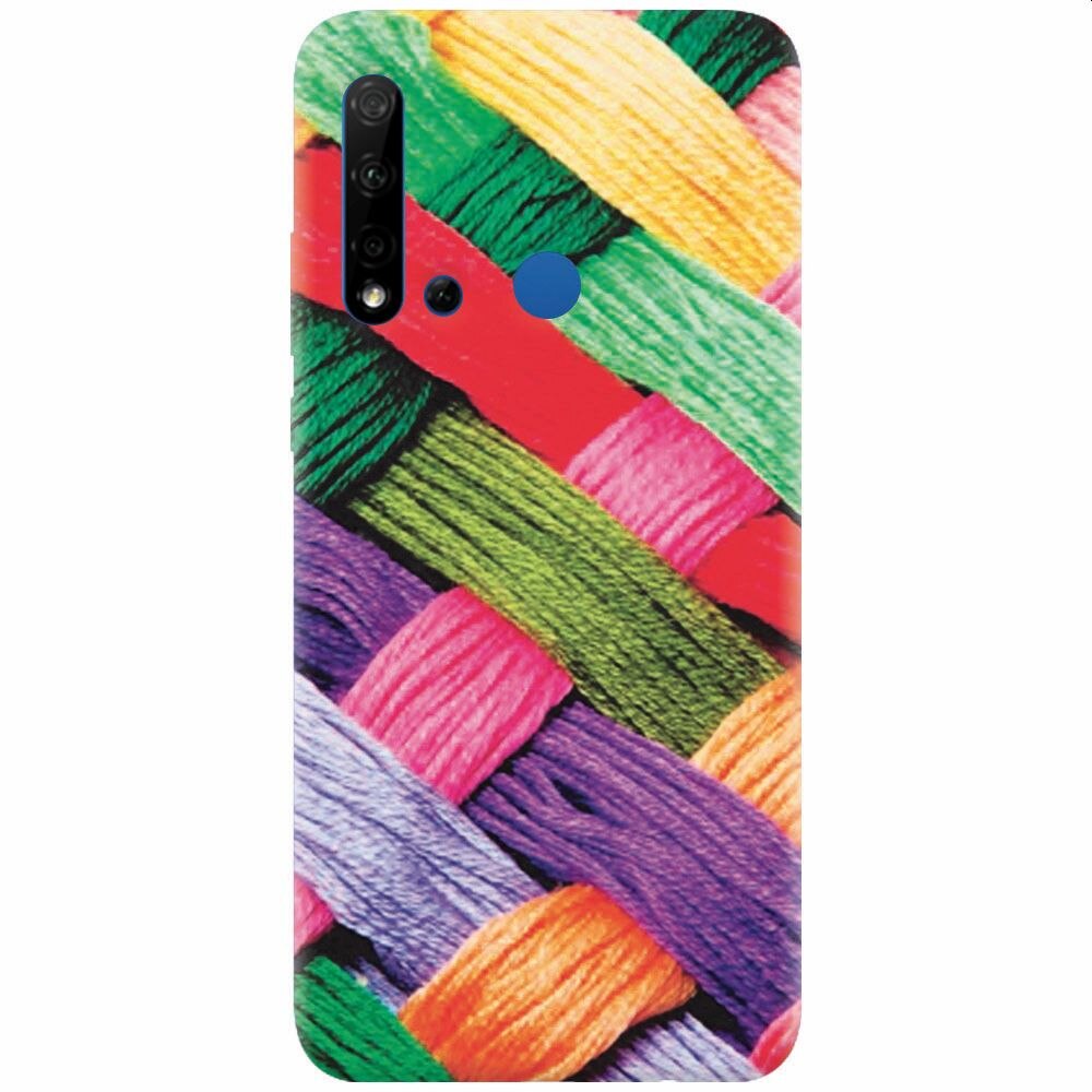 Husa silicon pentru Huawei P20 Lite (2019), Colorful Woolen Art