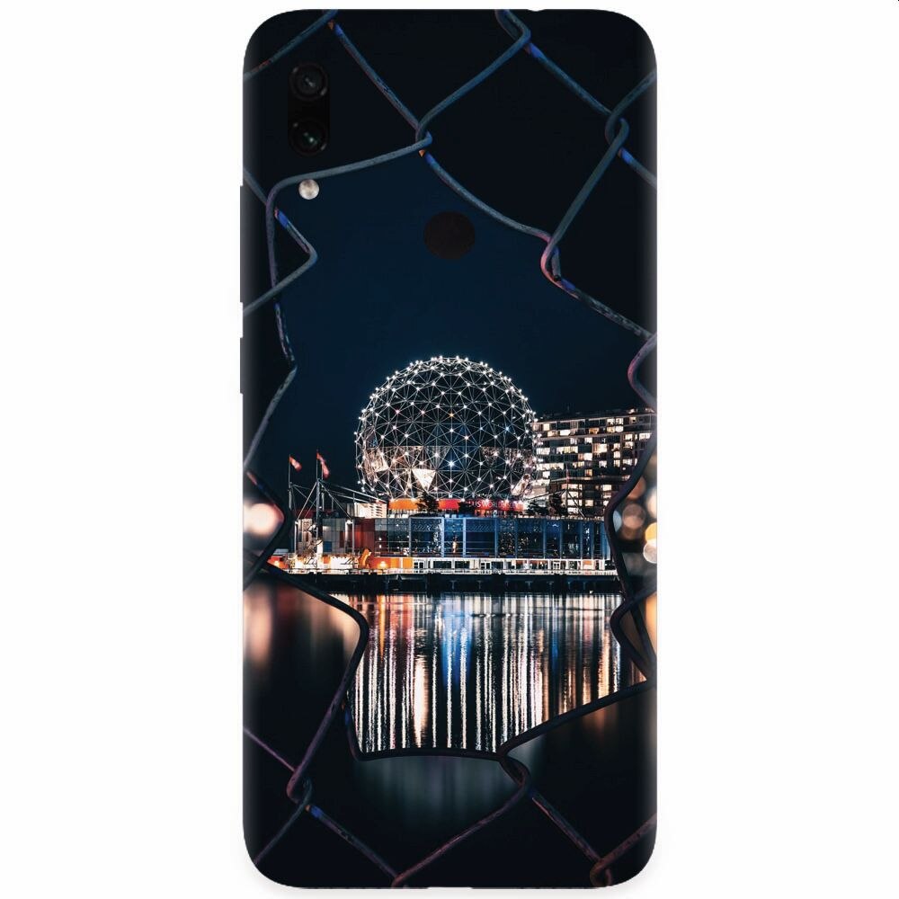 Husa silicon pentru Xiaomi Redmi Note 7, Abstract Architectural Design