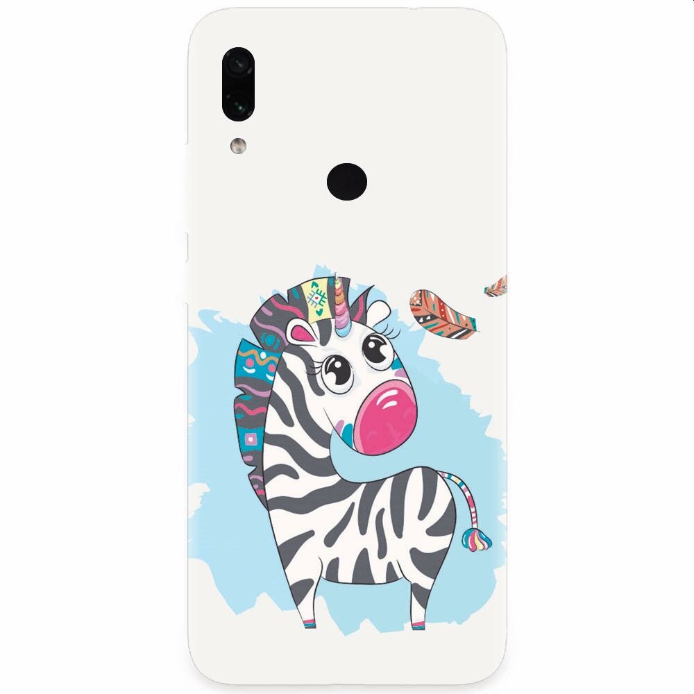 Husa silicon pentru Xiaomi Redmi Note 7, Zebra