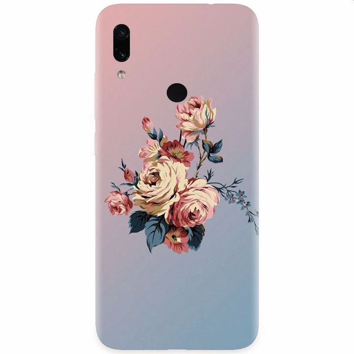 Силиконов калъф за Xiaomi Redmi Note 7, Рози