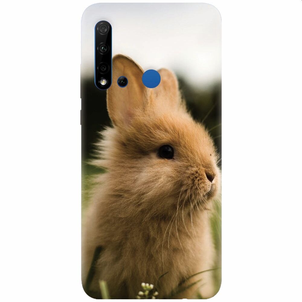 Husa silicon pentru Huawei P20 Lite (2019), Cute Rabbit In Grass